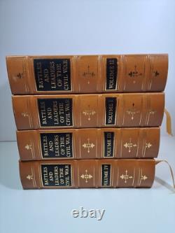 Batailles et dirigeants de la guerre civile Easton Press