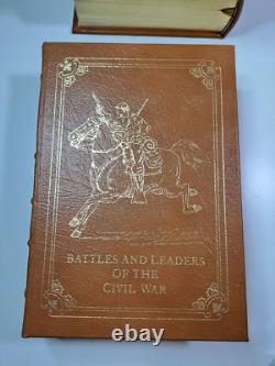 Batailles et dirigeants de la guerre civile Easton Press