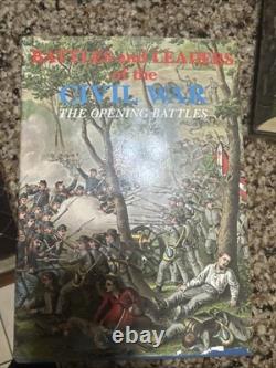 Batailles et dirigeants de la guerre de Sécession Ensemble en quatre volumes reliés Castle Books
