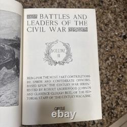 Batailles et dirigeants de la guerre de Sécession Ensemble en quatre volumes reliés Castle Books