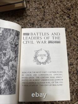 Batailles et dirigeants de la guerre de Sécession Ensemble en quatre volumes reliés Castle Books
