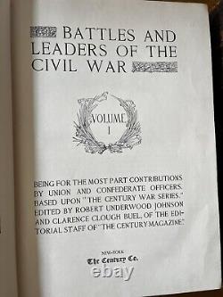 Batailles et leaders de la guerre civile Vol 1-4 La Century Co. 1887