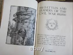 Bateaux Et Leaders De La Guerre Civile 4 Vol 1888 Le Century Co 1/4 Cuir -hc Gc