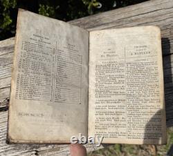Bible Nouveau Testament Allemand-Anglais Antique d'avant la guerre de Sécession
