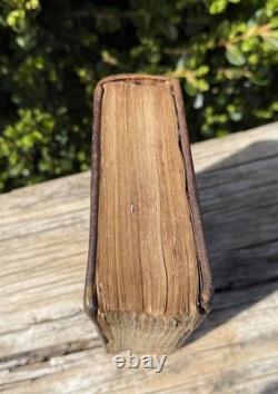 Bible Nouveau Testament Allemand-Anglais Antique d'avant la guerre de Sécession