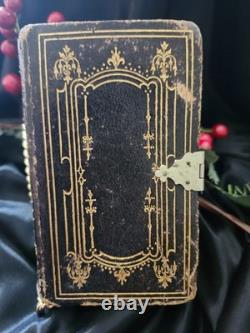 Bible Sainte Antiquaire Rare de 1848 par Commandement Spécial de Sa Majesté avant la Guerre Civile