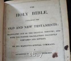 Bible Sainte Antiquaire Rare de 1848 par Commandement Spécial de Sa Majesté avant la Guerre Civile Bible Sainte Antiquaire Rare de 1848 par Commandement Spécial de Sa Majesté avant la Guerre Civile