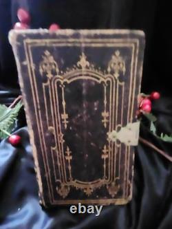 Bible Sainte Antiquaire Rare de 1848 par Commandement Spécial de Sa Majesté avant la Guerre Civile