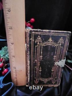 Bible Sainte Antiquaire Rare de 1848 par Commandement Spécial de Sa Majesté avant la Guerre Civile