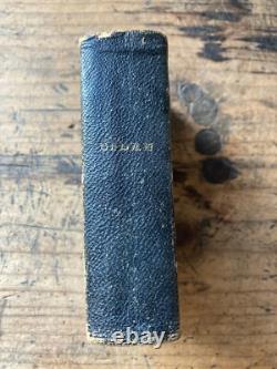 Bible Sainte Antique 1858 Reliure de Portefeuille Pré-Civil War Julius Trouslot