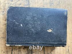 Bible Sainte Antique 1858 Reliure de Portefeuille Pré-Civil War Julius Trouslot