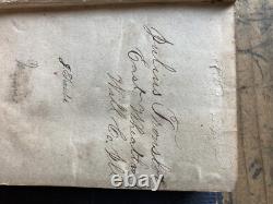 Bible Sainte Antique 1858 Reliure de Portefeuille Pré-Civil War Julius Trouslot