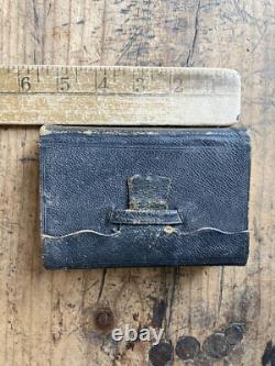 Bible Sainte Antique 1858 Reliure de Portefeuille Pré-Civil War Julius Trouslot