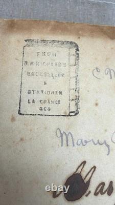 Bible Sainte de la Société Américaine de 1858 La Grange Géorgie Milice Nancy Hart Guerre Civile