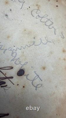 Bible Sainte de la Société Américaine de 1858 La Grange Géorgie Milice Nancy Hart Guerre Civile