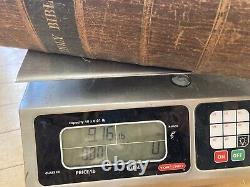 Bible Sainte en cuir antique grande de 1848, avant la guerre de Sécession, Société Biblique de New York