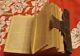 Bible De Poche Atq Nt 1850 Reliée En Cuir Jours De Cow-boy Pré-guerre Civile Rare Far West