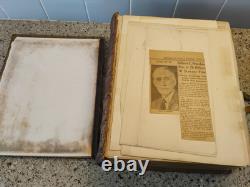 Bible de famille énorme 1864 antique Harding's Civil War avec fermoir en laiton a besoin de TLC