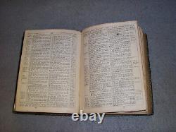 Bible en cuir décoratif antique Ancien et Nouveau Testament Époque de la Guerre civile aux États-Unis ABS 1862