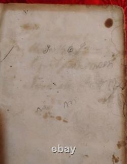 Bible familiale galloise de 1856 avant la guerre civile, Syracuse Utica NY, dossiers Richards Jones