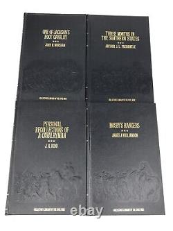 Bibliothèque du collectionneur de la Guerre civile, ensemble de 21 volumes reliés en cuir par Time-Life des années 80.