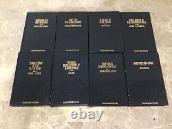 Bibliothèque du collectionneur de livres en cuir de la Guerre Civile - Life Books 28 livres reliés en cuir