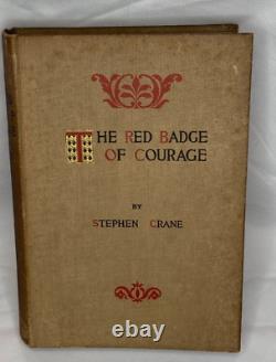 CRANE, Stephen L'insigne rouge du courage. D. Appleton & Co, 1896 - ÉDITION PRÉCOCE