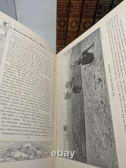 CUIR DELUXE 10 Vol. Miller 1912 Histoire Photographique de la Guerre Civile