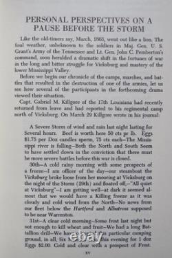 Campagne de Vicksburg signée par Ed Bearss, guerre civile, tout nouveau