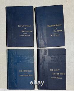 Campagnes de la guerre civile de 1883 - Ensemble de 13 volumes de la première édition de Scribner