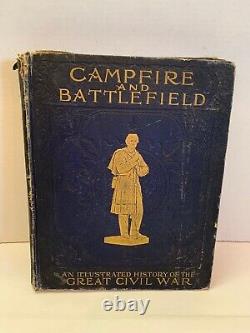 Campfire & Battlefield Rossiter Johnson Illust Histoire De La Guerre Civile 1894 Livre