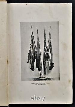 Cartes historiques de la guerre civile antiques de 1893, généalogie du troisième régiment d'infanterie du New Hampshire