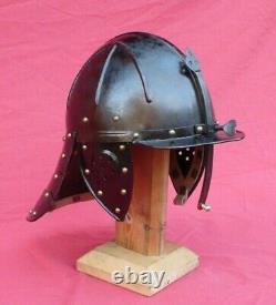 Casque à pot à queue de homard médiéval du XVIIe siècle Anglais Casque de la guerre civile, idéal pour un cadeau.