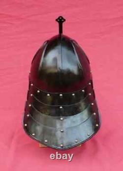 Casque médiéval en forme de queue de homard de l'époque de la guerre civile anglaise, idéal pour les cadeaux