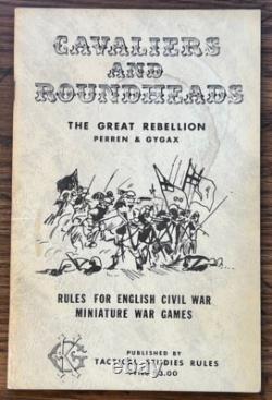 Cavaliers et Roundheads Règles de miniatures de la guerre civile anglaise par TSR, 1973