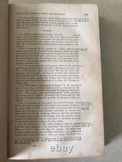 Code de Virginie de 1849 Partie II Livre Juridique d'État en Cuir Antique Droit Avant la Guerre Civile