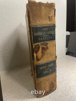 Conflit Américain vol 1 1776/1862 & vol 2 avec la carte du théâtre de la guerre RARE