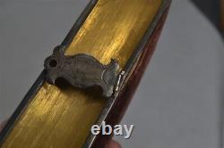 Couvertures en velours ancien de la Bible, fermoir en argent, 5x3.25, pré-guerre civile 1852, original