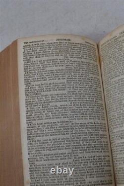 Couvertures en velours ancien de la Bible, fermoir en argent, 5x3.25, pré-guerre civile 1852, original