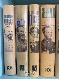 DIRIGEANTS ET GÉNÉRAUX CONFÉDÉRÉS Ensemble de 12 volumes Konecky K&K Bibliothèque de la Guerre Civile
