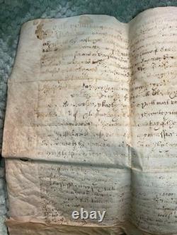 Document antique de 1648 sur vélin signé par Thomas Myddleton concernant la guerre civile anglaise