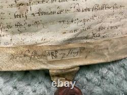 Document antique de 1648 sur vélin signé par Thomas Myddleton concernant la guerre civile anglaise