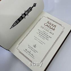 EASTON PRESS Guerres Gauloises & Guerre Civile Jules César Meier 3V Cuir Histoire de Rome