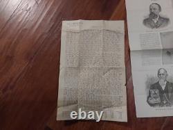 ÉTINCELLES Du FEU DE CAMP, Contes des Anciens Vétérans de la Guerre Civile Lot de Publicité de Livre