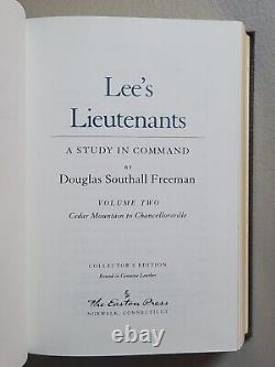 Easton Press LEE'S LIEUTENANTS Une étude du commandement Douglas Southall Freeman Set