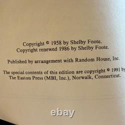 Easton Press La Guerre Civile Un Récit Ensemble de 3 Volumes Shelby Foote 1991 Cuir