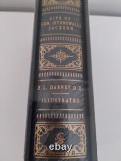 Easton Press SCELLÉ Vie du Général Stonewall Jackson Dabney Guerre Civile Cuir EP