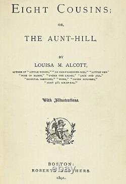 Édition de 1891 ensemble de NOËL PETITES FEMMES Guerre Civile PREMIER 8e Oeuvres LOUISA MAY ALCOTT