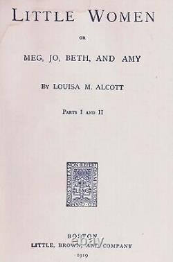 Édition de 1894 Hommes PETITES FEMMES Louisa May ALCOTT Jeu Guerre Civile PREMIER 2ème 3ème LIVRE