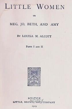 Édition pour hommes de 1894 LITTLE WOMEN de Louisa May ALCOTT, ensemble de la guerre civile, PREMIER, DEUXIÈME et TROISIÈME LIVRE.